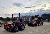 Scania R580 KM V8 6×4 Z Dzwigiem Do Drewna Diebolt SPROWADZONA