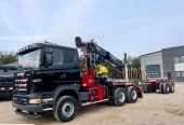 Scania R580 KM V8 6×4 Z Dzwigiem Do Drewna Diebolt SPROWADZONA