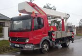 Mercedes-Benz Atego 818 Podnosnik Koszowy Zwyżka Wzwyżka Palfinger Bison TKA 28 KS Wumag 28 M