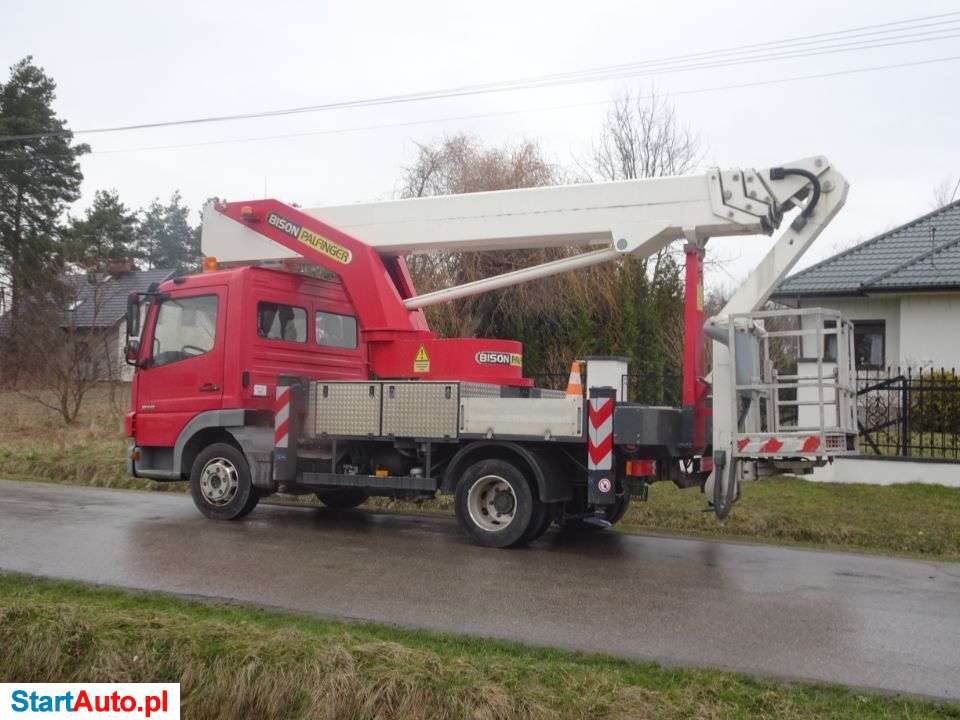 Mercedes-Benz Atego 818 Podnosnik Koszowy Zwyżka Wzwyżka Palfinger Bison TKA 28 KS Wumag 28 M