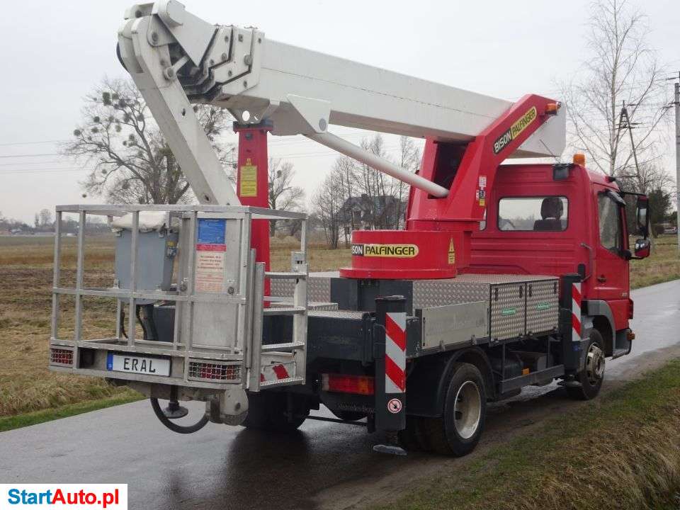 Mercedes-Benz Atego 818 Podnosnik Koszowy Zwyżka Wzwyżka Palfinger Bison TKA 28 KS Wumag 28 M