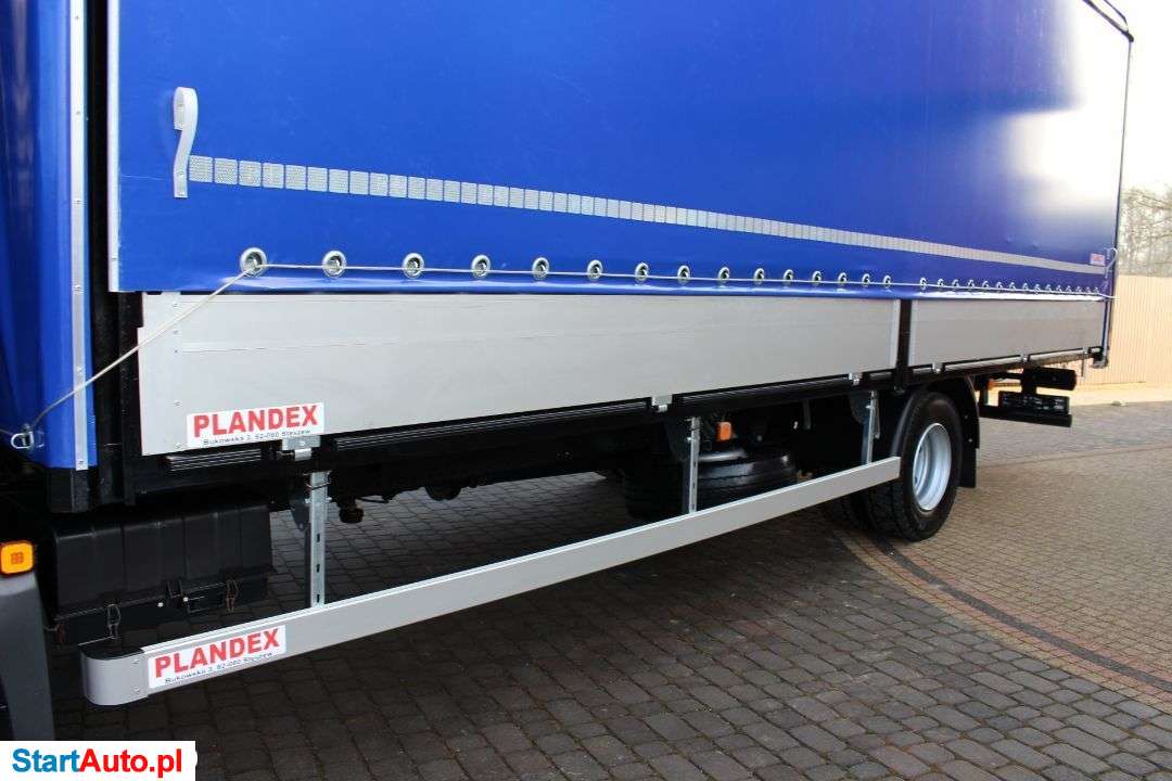 MAN TGL 10.180 POLSKI SALON 1 WŁASICICEL NISKI PRZEBIEG SKRZYNIA Z PLANDEKA 2X FIRANKA