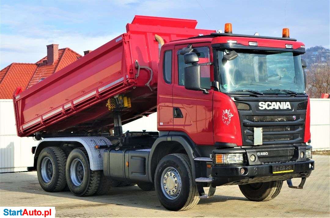 Scania G480 Wywrotka 3-Stronna 5,00m+Bordmatic*6×4*