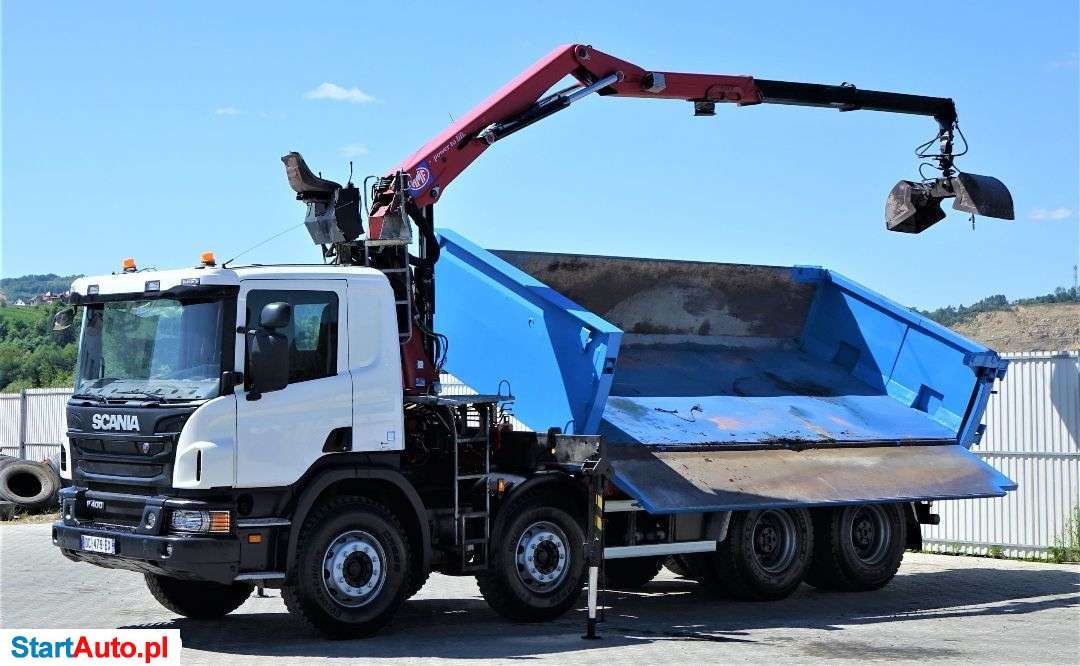 Scania P400 WYWROTKA 5,30m + HDS* EURO 6*STAN BDB!