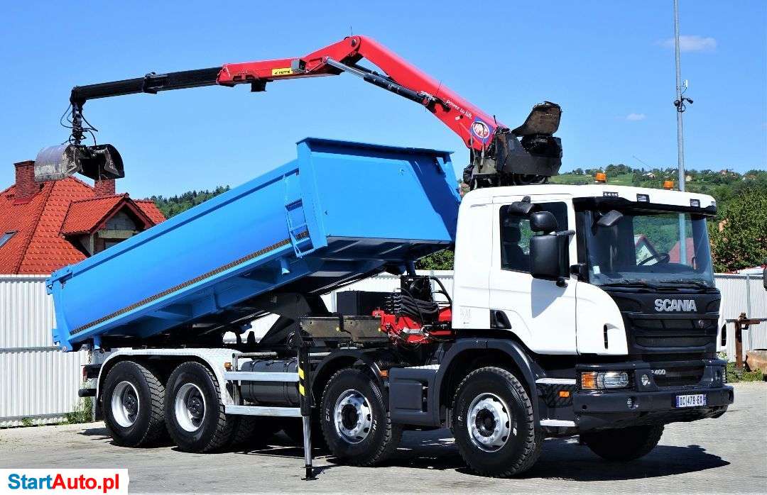 Scania P400 WYWROTKA 5,30m + HDS* EURO 6*STAN BDB!