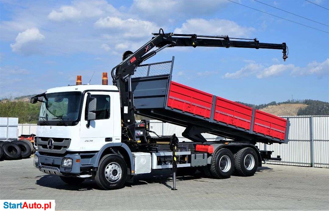 Mercedes-Benz Actros 2636 Wywrotka 6,50m+HDS/PILOT*6×4!