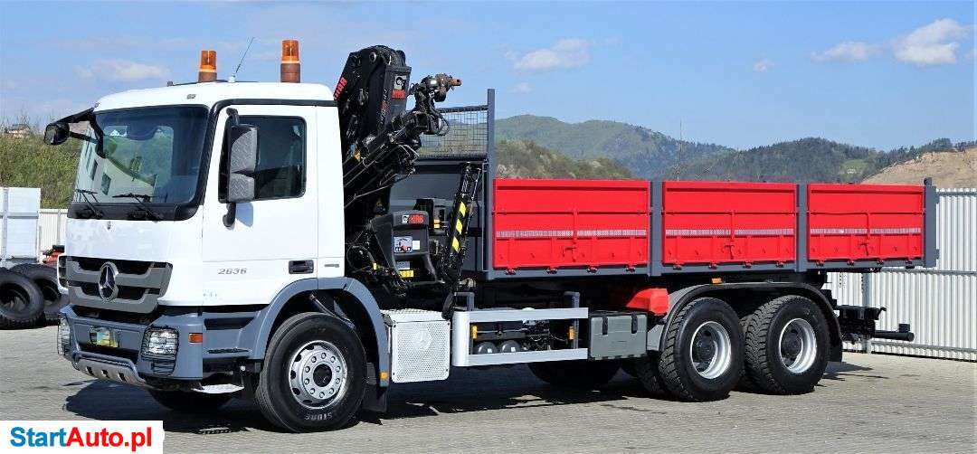 Mercedes-Benz Actros 2636 Wywrotka 6,50m+HDS/PILOT*6×4!