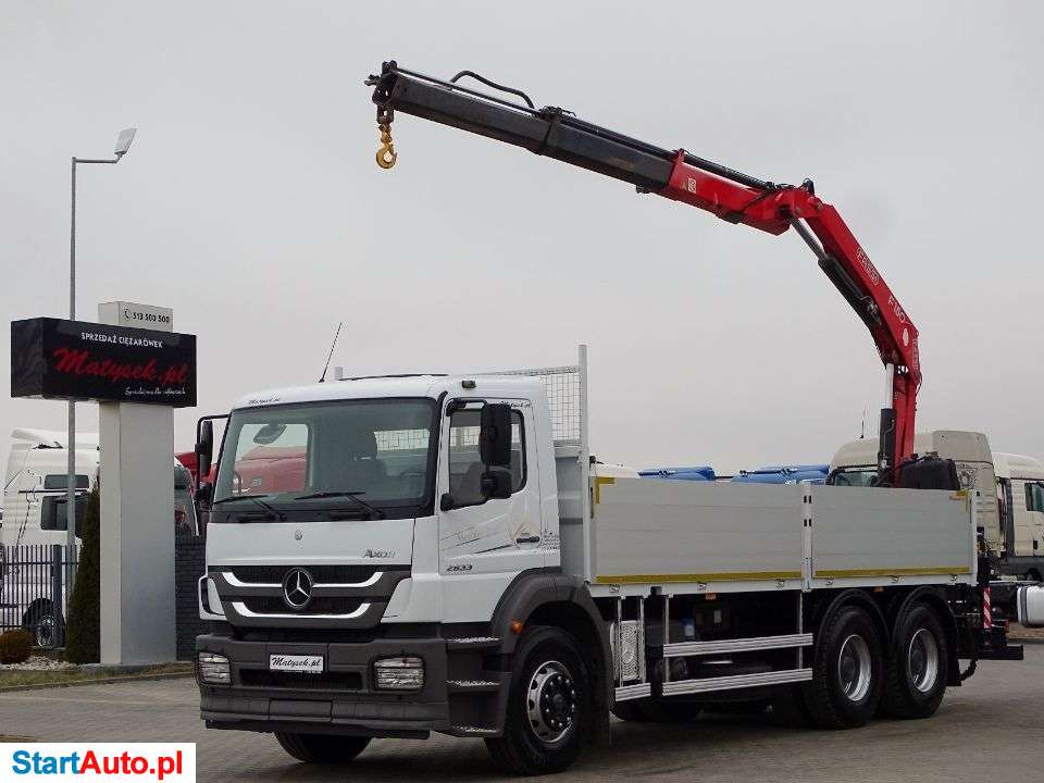 Mercedes-Benz AXOR 2633 / 6 X 4 / SKRZYNIOWY- 6,5 M / HDS FASSI F 150 / STEROWANIE RADIOWE / MANUAL /