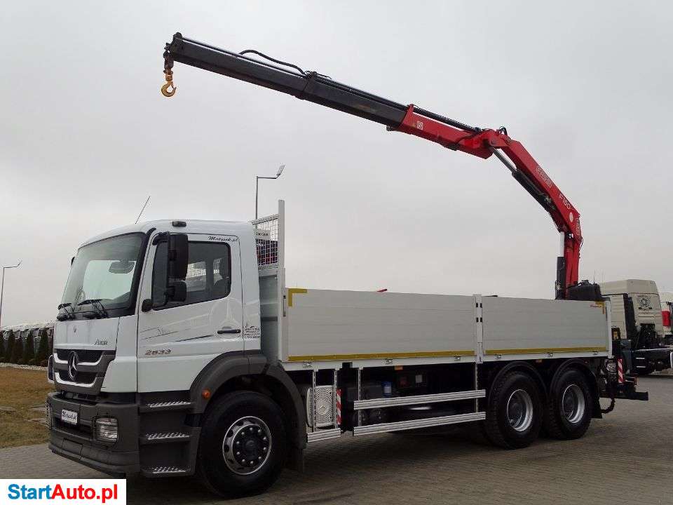Mercedes-Benz AXOR 2633 / 6 X 4 / SKRZYNIOWY- 6,5 M / HDS FASSI F 150 / STEROWANIE RADIOWE / MANUAL /