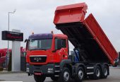 MAN TGS 35. 360 / 8 X 4 / WYWROTKA / HYDROBURTA / MANUAL / 2 STRONNY WYWROT /