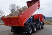 MAN TGS 35. 360 / 8 X 4 / WYWROTKA / HYDROBURTA / MANUAL / 2 STRONNY WYWROT /