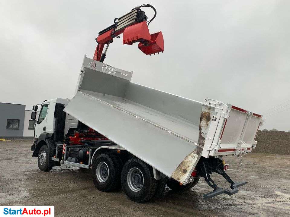Renault KERAX 430 DXI / 6×4 / Wywrotka 2 Str / Dźwig / Pilot