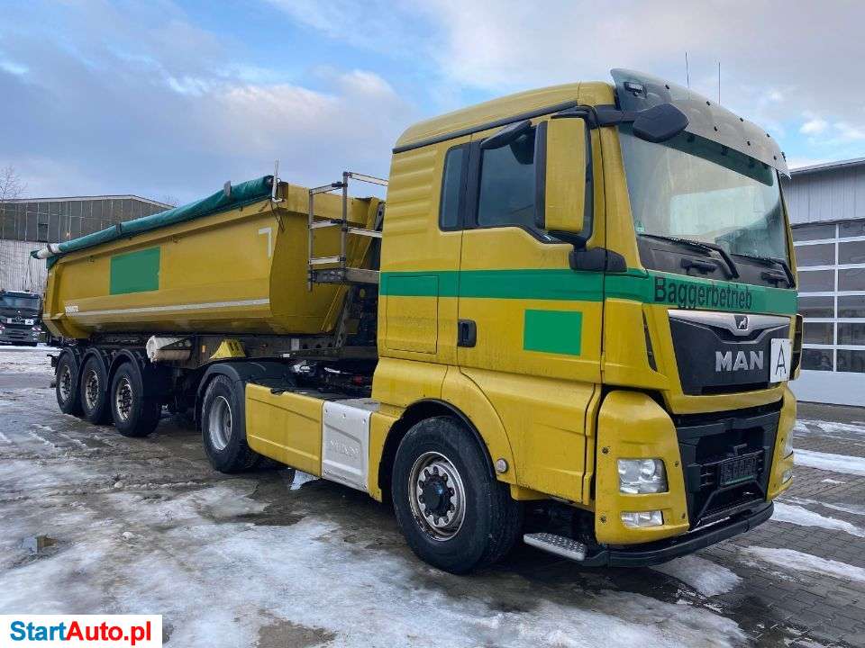 MAN TGX 18.460 4×4 HAD EURO6 CIĄGNIK SIODŁOWY + NACZEPA WYWROTKA