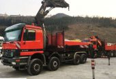 Mercedes-Benz 4140 8X6 Żuraw HIAB 700 8×8 HDS Z Koszem Roboczym
