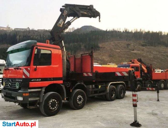 Mercedes-Benz 4140 8X6 Żuraw HIAB 700 8×8 HDS Z Koszem Roboczym
