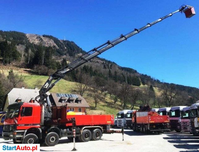 Mercedes-Benz 4140 8X6 Żuraw HIAB 700 8×8 HDS Z Koszem Roboczym