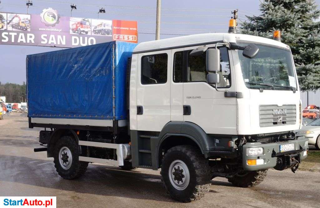 MAN TGM 13.240 4×4 BRYGADOWY WYCIĄGARKA RAMSEY DOKA