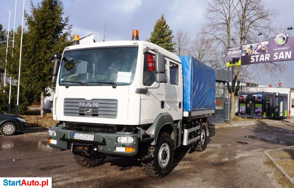 MAN TGM 13.240 4×4 BRYGADOWY WYCIĄGARKA RAMSEY DOKA