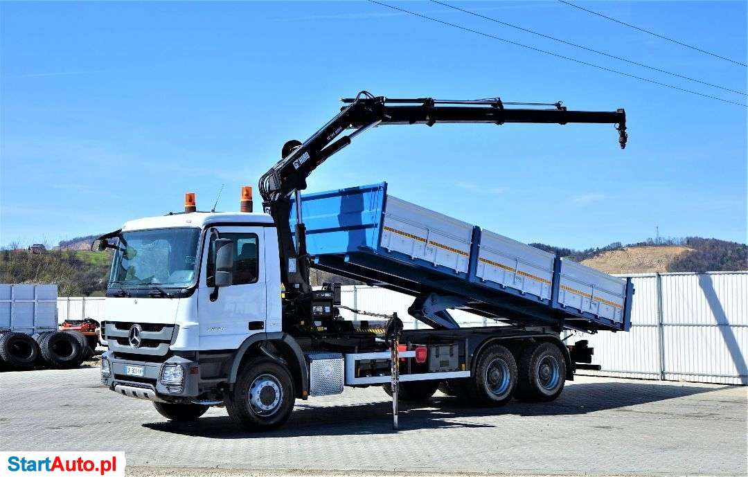 Mercedes-Benz Actros 2636 Wywrotka 6,50m+HDS/PILOT*6×4!