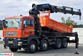 MAN TGA 35.400 Wywrotka 5,00 M + HDS HIAB 600 * 8×4!