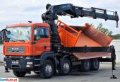 MAN TGA 35.400 Wywrotka 5,00 M + HDS HIAB 600 * 8×4!