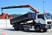 MAN TGS 26.400 Wywrotka 5,20m + HDS/PILOT *6×4!