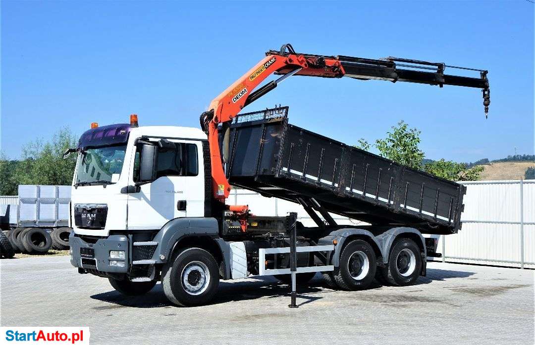 MAN TGS 26.400 Wywrotka 5,20m + HDS/PILOT *6×4!