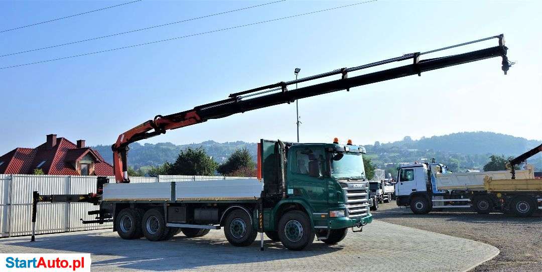 Scania P380 Skrzynia 7,10m+HDS/PILOT*8×4*Stan BDB!