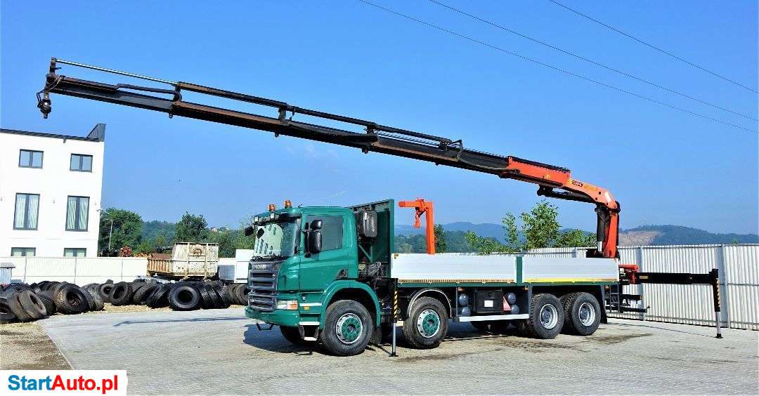 Scania P380 Skrzynia 7,10m+HDS/PILOT*8×4*Stan BDB!