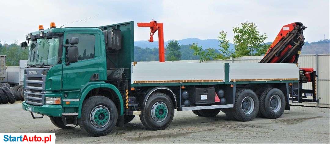 Scania P380 Skrzynia 7,10m+HDS/PILOT*8×4*Stan BDB!