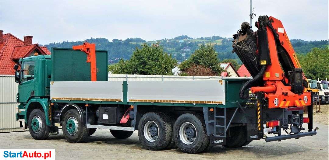 Scania P380 Skrzynia 7,10m+HDS/PILOT*8×4*Stan BDB!