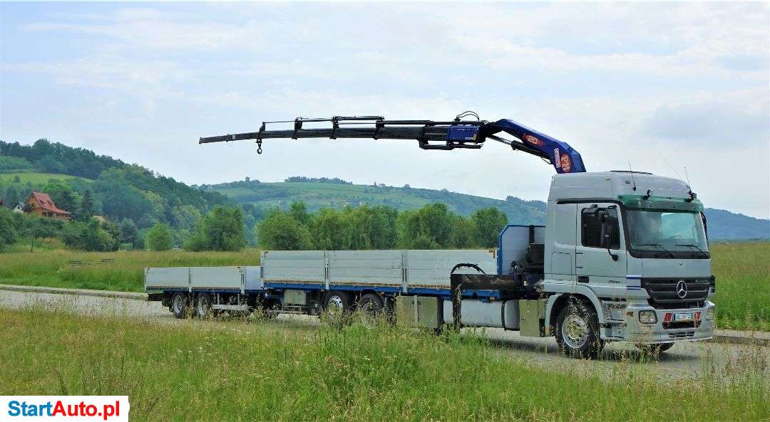 Mercedes-Benz ACTROS 2541 Skrzynia 8,60m+HDS/PILOT+Przyczepa!