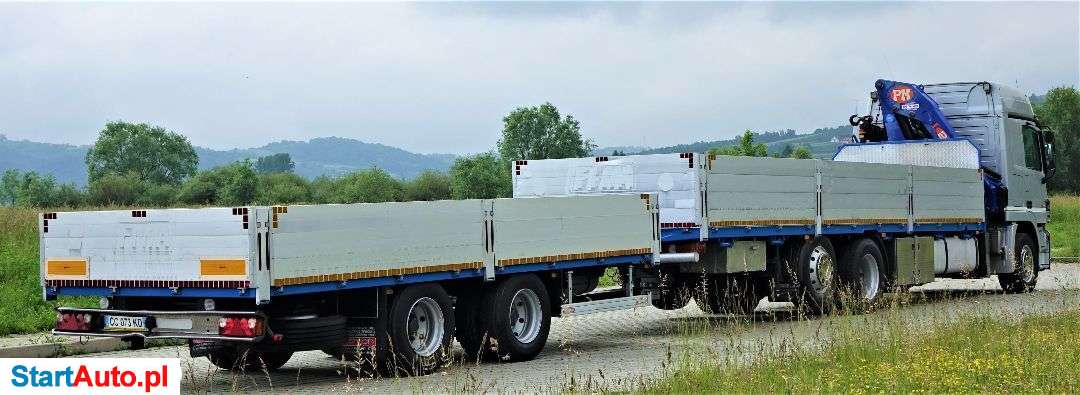 Mercedes-Benz ACTROS 2541 Skrzynia 8,60m+HDS/PILOT+Przyczepa!