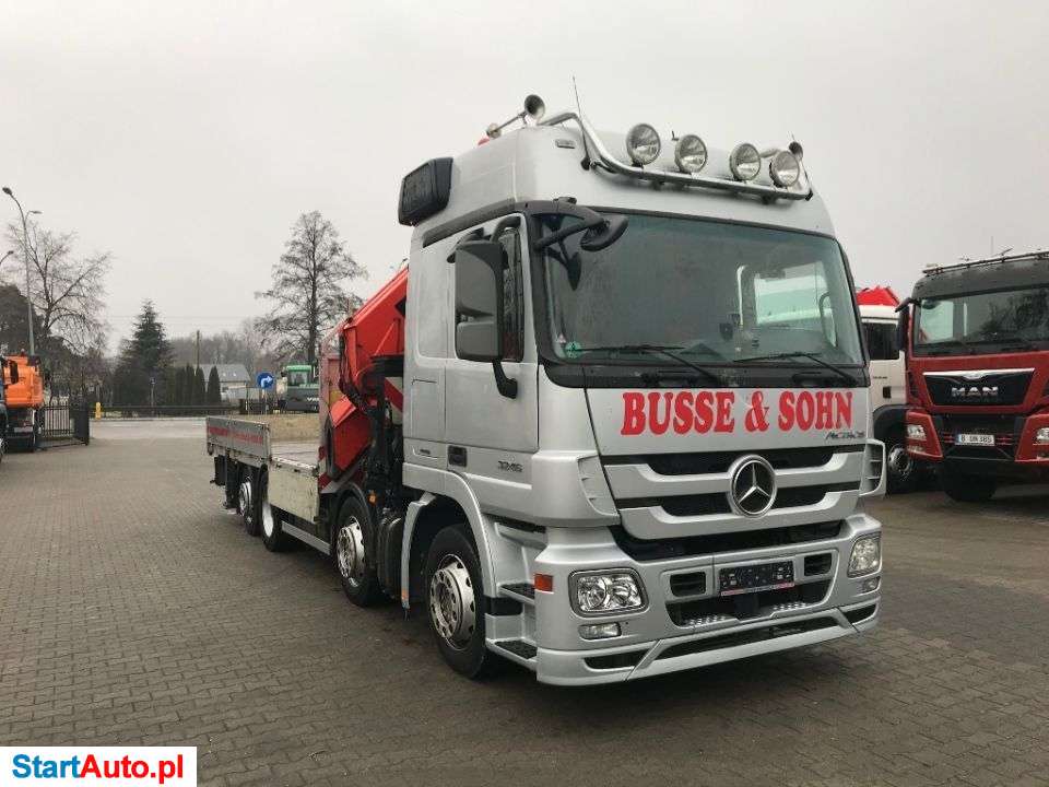 Mercedes-Benz ACTROS 3246 8X2 EURO 5, SKRZYNIA Z ŻURAW MKG HLK 671HP,