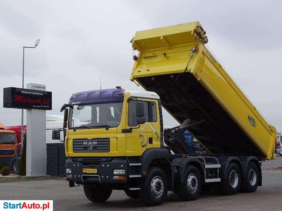 MAN TGA 35.400 / 8 X 4 / WYWROTKA / TYLNOZSYP / MANUAL /