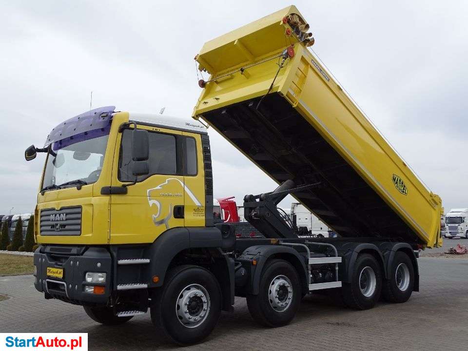 MAN TGA 35.400 / 8 X 4 / WYWROTKA / TYLNOZSYP / MANUAL /