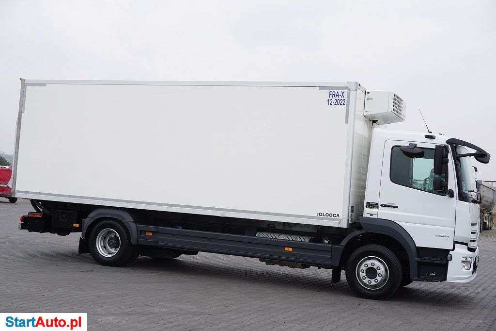 Mercedes-Benz / ATEGO / 1223 / EURO 6 / CHŁODNIA + WINDA / 15 PALET / MAŁY PRZEBIEG