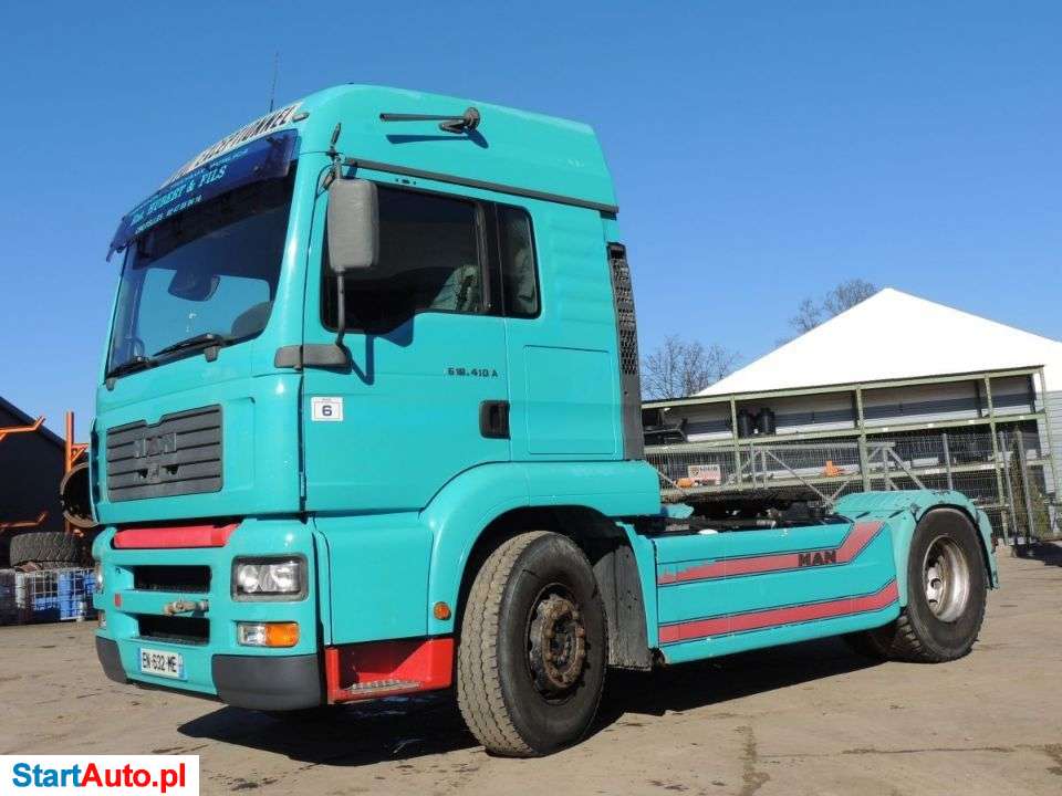 MAN MAN TG 18.410A Ciągnik Siodłowy, 410KM , Hydraulika , USZKODZONY SILNIK