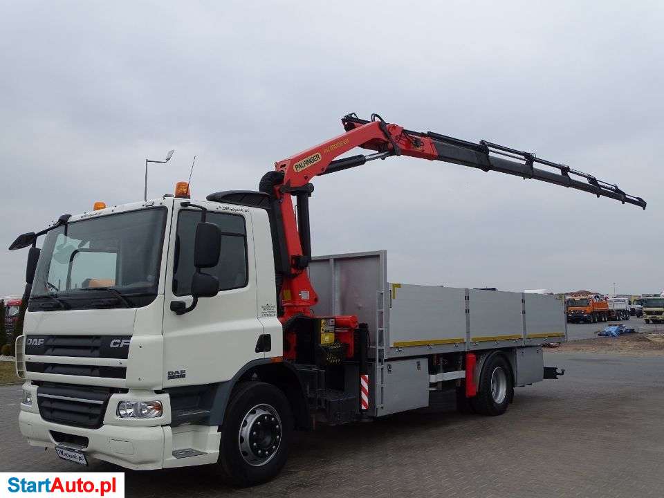 DAF CF 310 / 4 X 2 / SKRZYNIOWY – 6,6 M / HDS ZA KABINĄ / PALFINGER PK 18002 / 5 X WYSUW- 17 M /