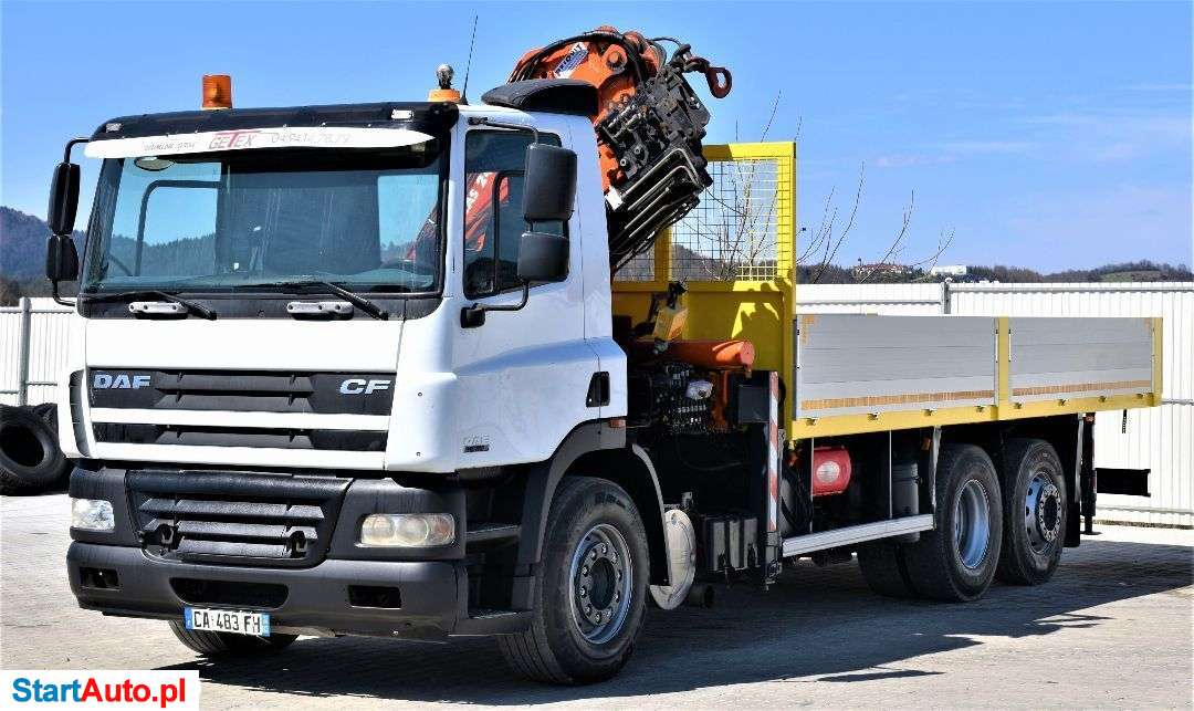 DAF CF 85.380 Skrzynia 6,40m+ATLAS 240.E-A6+PILOT!