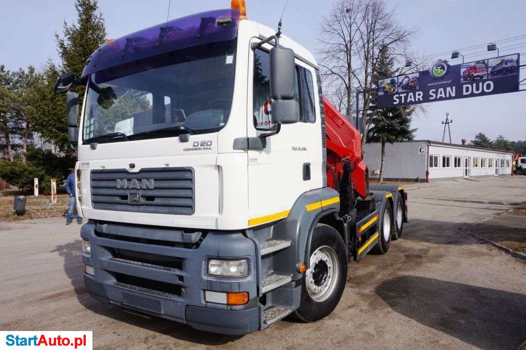 MAN TGA 26.390 6×4 HMF 4220 K4+2 HDS Żuraw CIĄGNIK SIODŁOWY