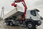 Renault KERAX 430 DXI / 6×4 / Wywrotka 2 Str / Dźwig / Pilot