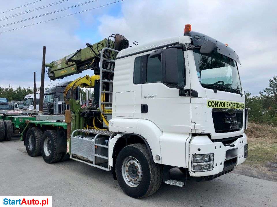 MAN TGS 540KM 6×4 Z Dzwigiem LOGLIFT 251S Do Drewna Dłużyca
