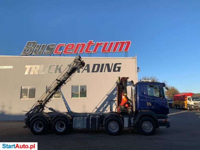 Scania R 480 8×4 HMF 20T Hakowiec