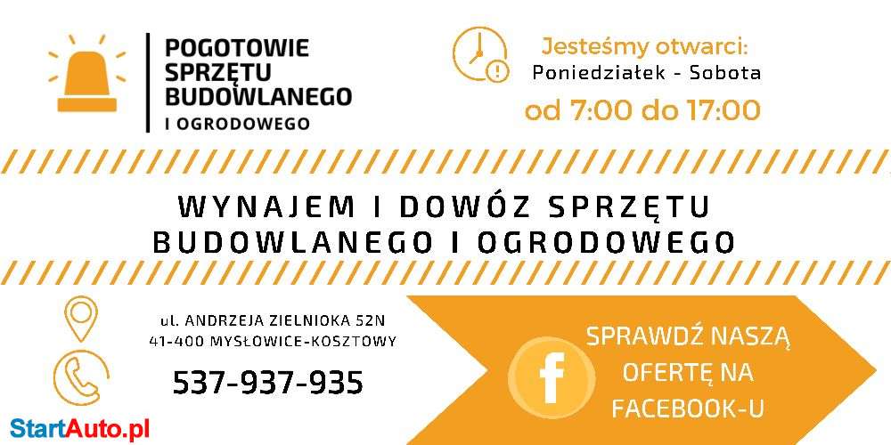 Kosiarka z napędem/ Sekator spalinowy / Kosa spalinowa WYNAJEM
