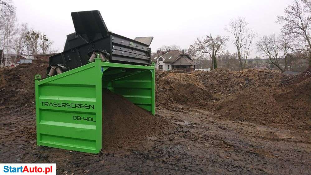 Mobilny Przesiewacz wibracyjny, ziemia, kruszywa, trociny ,susz, wynaj