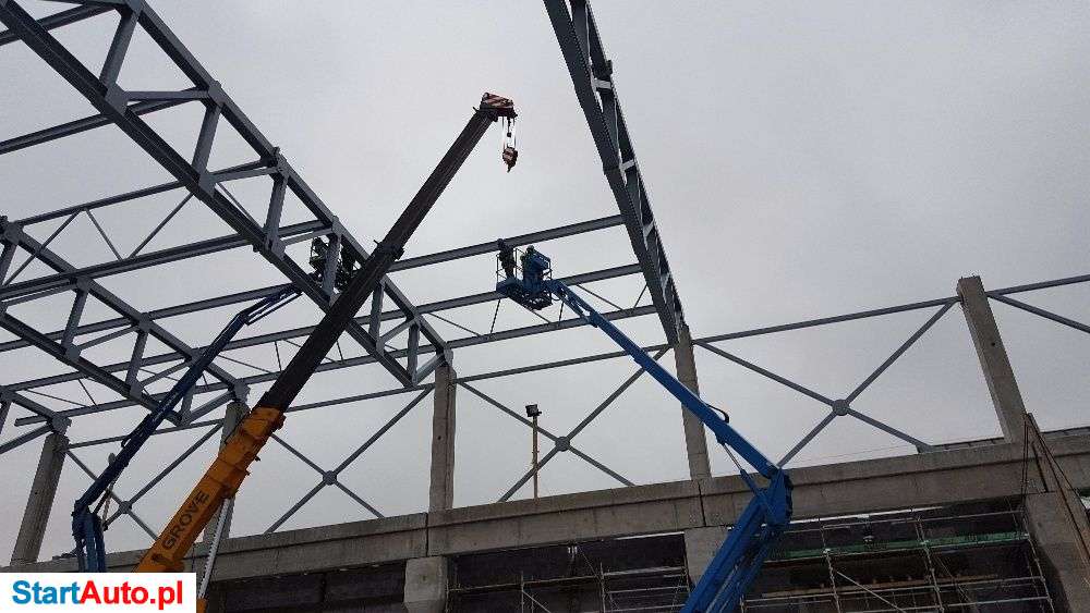 wynajem najem zwyżki (zwyżka) podnośnik teleskopowy nożycowy Nowy Sącz