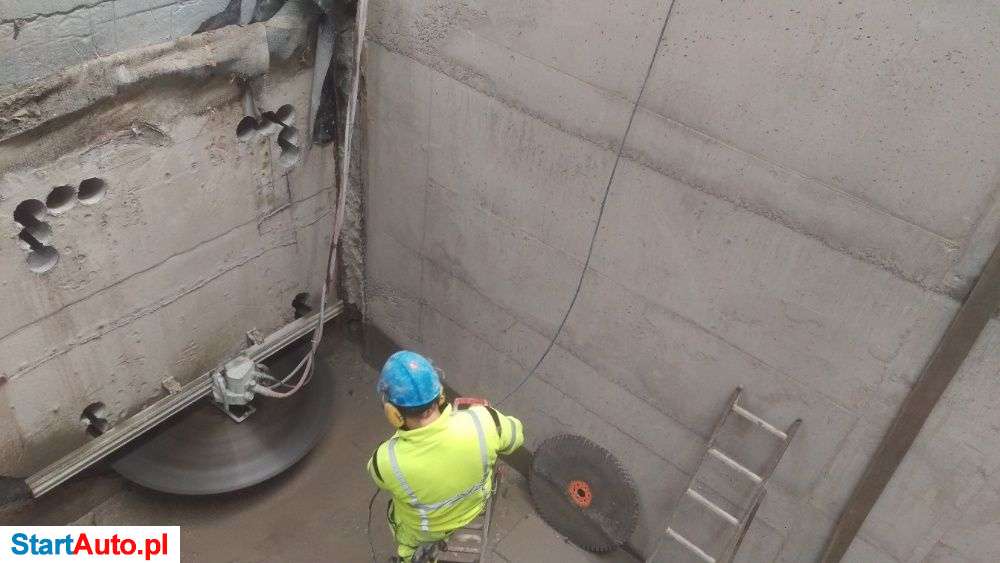 Bobcat S70 S100 Brokk brok cięcie betonu wynajem kucie betonu