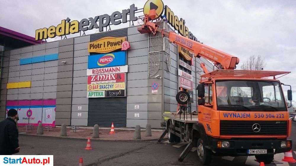 Usługi Wynajem podnośnik koszowy zwyzka 20,22,25,30,35m Wrocław