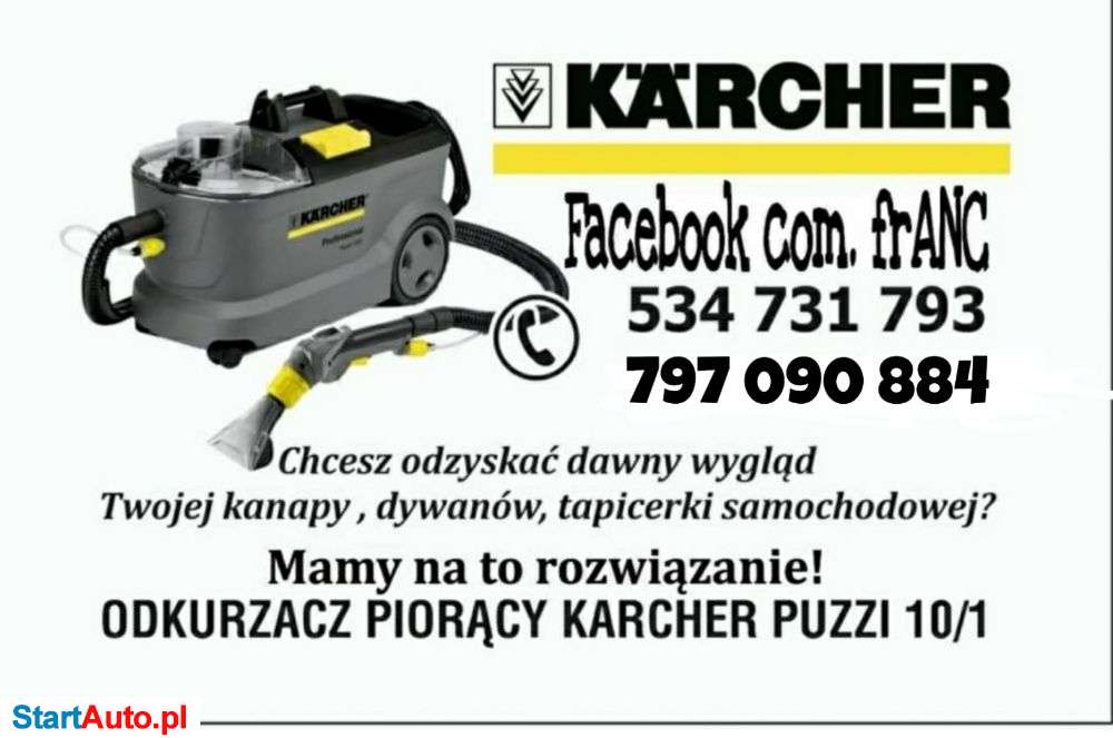 Wynajem odkurzacza piorącego I Myjki ciśnieniowej